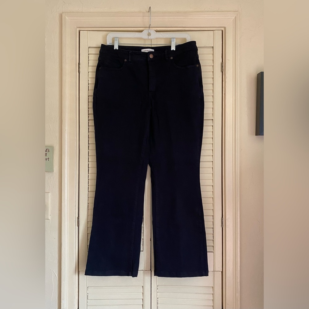 Cold Water Creek Jeans Black Cotton/polyester/rayon/spandex blend Womens Sz 8